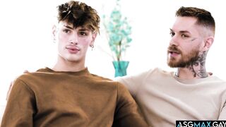 Young gay couples fucks with mature gey couple