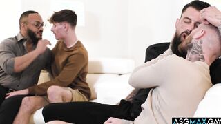 Young gay couples fucks with mature gey couple