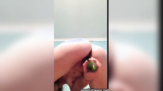 a lot goes into my pussy, including cucumbers