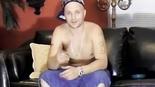 Straight stud Jason unloads hot jets of cum all over