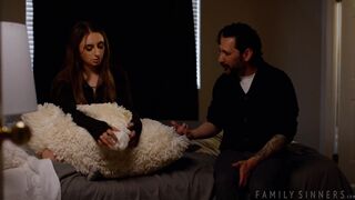 Pounding stepdaughter pussy while my wife asleep