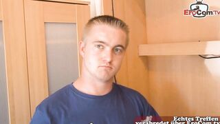 Real amateur lovers casting with german 19 yo and stranger User