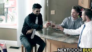 High stakes poker takes a sexual turn between the guys