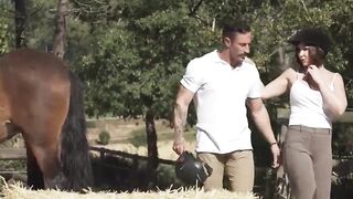 Sultry Dick dig dark haired Bane butt Fuck On the farm