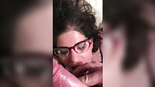 Wifey inside glasses getting facials pt. three