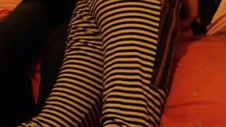asian stepdaughter receives a firmly spanking