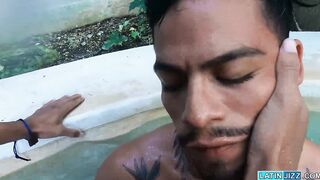 Angel and Eman decide to fuck right in the pool