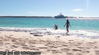 Anal teen lesbians aria banks & rachel rivers beach sex