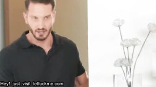 cumshot quinton james cheats on gf with big tit roomate codi vore