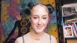 Naughty Zarah finds the G-spot with her thin fingers