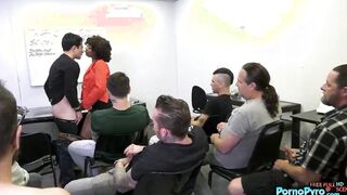 Hot Ebony Driving Instructor Misty Stone Sucks A Bunch Of White Cocks