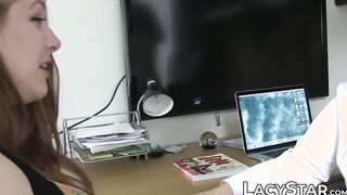 Doctor GILF treating chubby young patients pussy