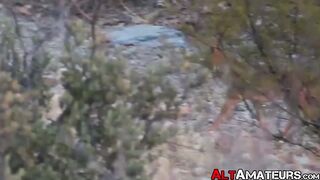 Stranded stud jerking off at an isolated island