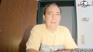 Ugly german Housewife make User sex Casting and got boned