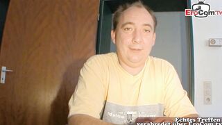 Ugly german Housewife make User sex Casting and got boned