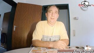 Ugly german Housewife make User sex Casting and got boned