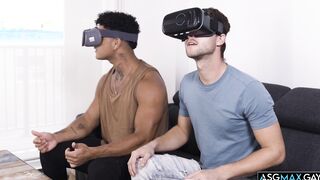 See what happens when 2 guys watch VR porn together!