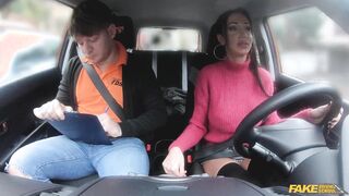Big tits student stuns her teacher
