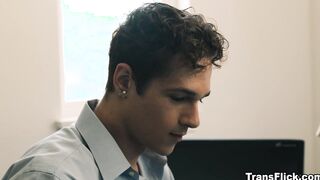 Jayden Marcos cum on transgender Daisy Taylor big ass