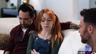 Stepdaughter getting fucked by two studs