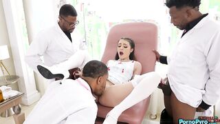 Petite Brunette Kylie Quinn Has Foursome With Her Dr.Jason Sweets