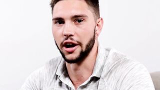 Solo masturbation session with inked bearded homosexual