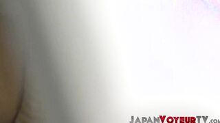 Young and oblivious Japanese babe is filmed by secret cam