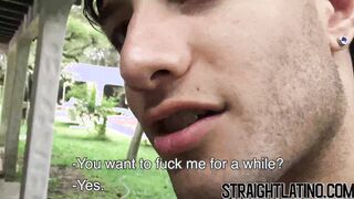 Real straight dude fucks tight Latino bareback