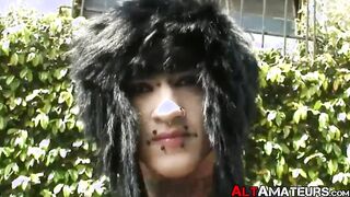 Alternate stud working his massive fat cock