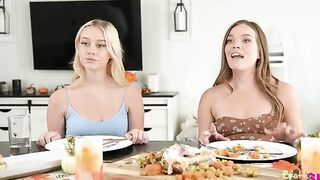 It's Thanksgiving, which means lots of family togetherness! Katie Kush has invited her friend Skylar Storm to eat with her