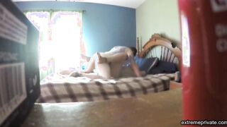 Peeping at mom's big ass as she enjoys a cock