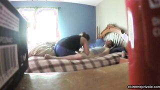Peeping at mom's big ass as she enjoys a cock