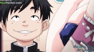 Horny guy gets pleased by amazing busty maid
