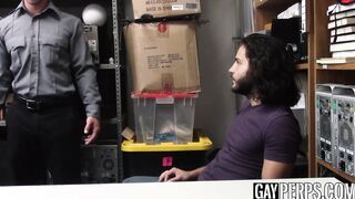 Hottest young thief barebacked by a security guard