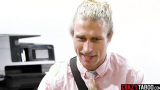 Wet librarian fucks big cock principal