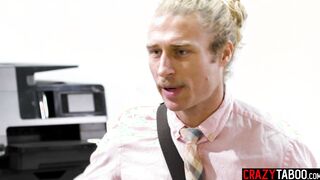 Wet librarian fucks big cock principal