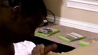 Cute amateur Aiden bangs a black dude after a cock wanking