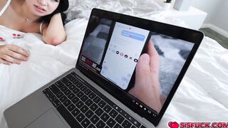 Bailey Blaze and Joshua enjoy stepsibling porn!