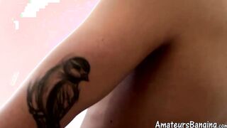 Hot amateur masturbating his rock hard cock with fleshlight