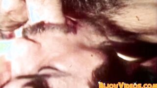 Vintage muscle gays ass rimming and deepthroat cock sucking