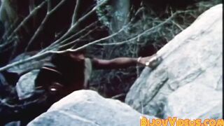 Classic hairy gay studs bareback pounding after hot rimming
