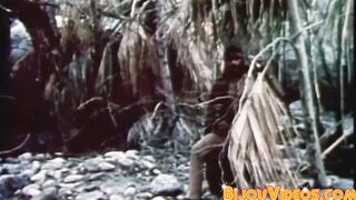 Classic hairy gay studs bareback pounding after hot rimming