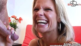 German slender blonde chaturbate seduces into boots for sex