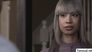 Smart Tgirl Itzel Saenz analed in the kitchen