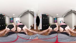 Athletic and fit blonde duo Braylin Bailey and Lilly Bell tag team your penis into The Gym