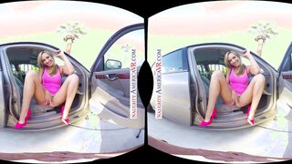 Lusty Hot Brett Rossi shows how thankful she is that you changed her flat tire