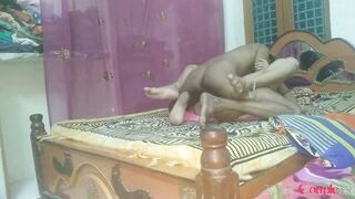 Indian Telugu Lovers Celebrating Anniversary Day With goddess Into Various Positions