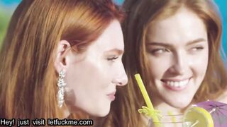 blowjob gorgeous redheads seduce bartender while on vacation
