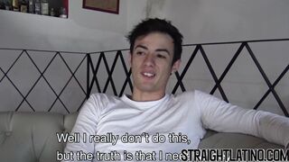 Big dicked Latino straighty blown before bareback session