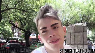 Hot Latino bottom picked up and stuffed with bare dick
